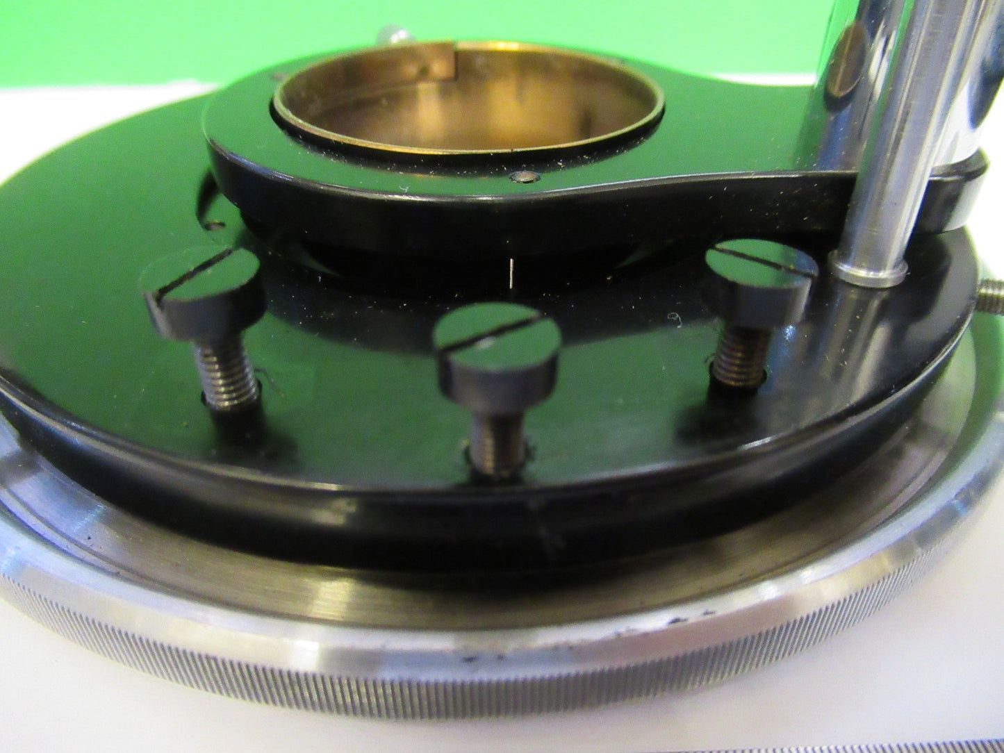 SEIBERT WETZLAR ROTABLE POL STAGE TABLE MICROSCOPE PART AS PICTURED U9-A-08