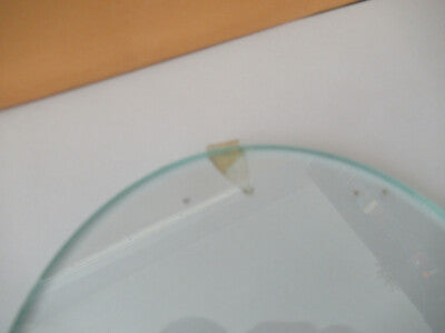 Round Glass Plate Stage [dirty] Microscope Part