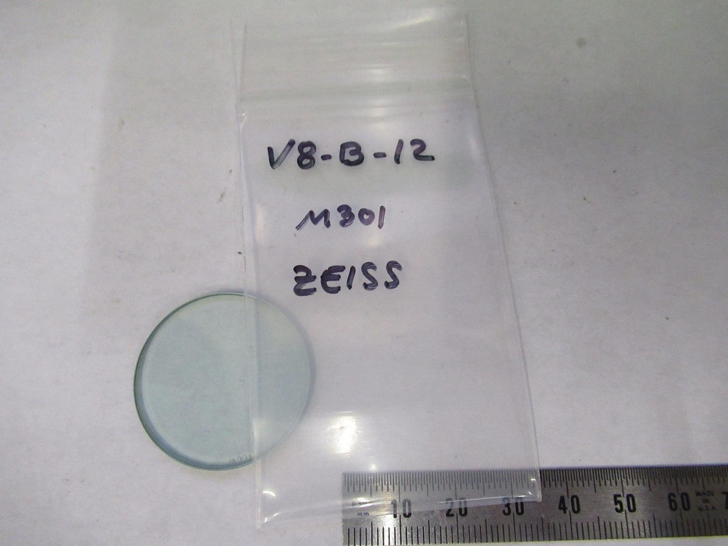 ZEISS GERMANY GLASS FILTER HEAT ABSORB M301 MICROSCOPE PART AS PICTURED V8-B-12