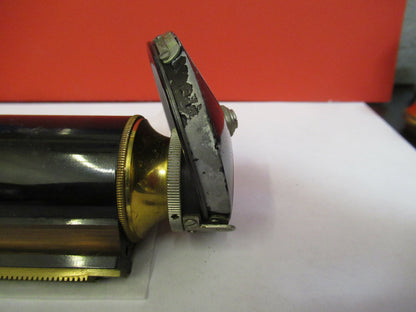 Antique Brass Bausch & Lomb Tubus + Nosepiece Microscope Part