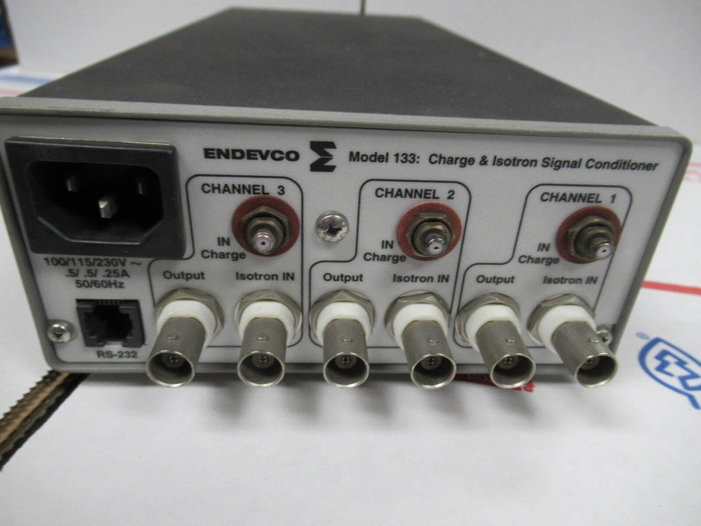 MEGGITT ENDEVCO 133 CHARGE ICP SIGNAL CONDITIONER for ACCELEROMETER TEST AS PIC