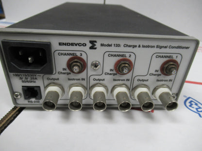 MEGGITT ENDEVCO 133 CHARGE ICP SIGNAL CONDITIONER for ACCELEROMETER TEST AS PIC