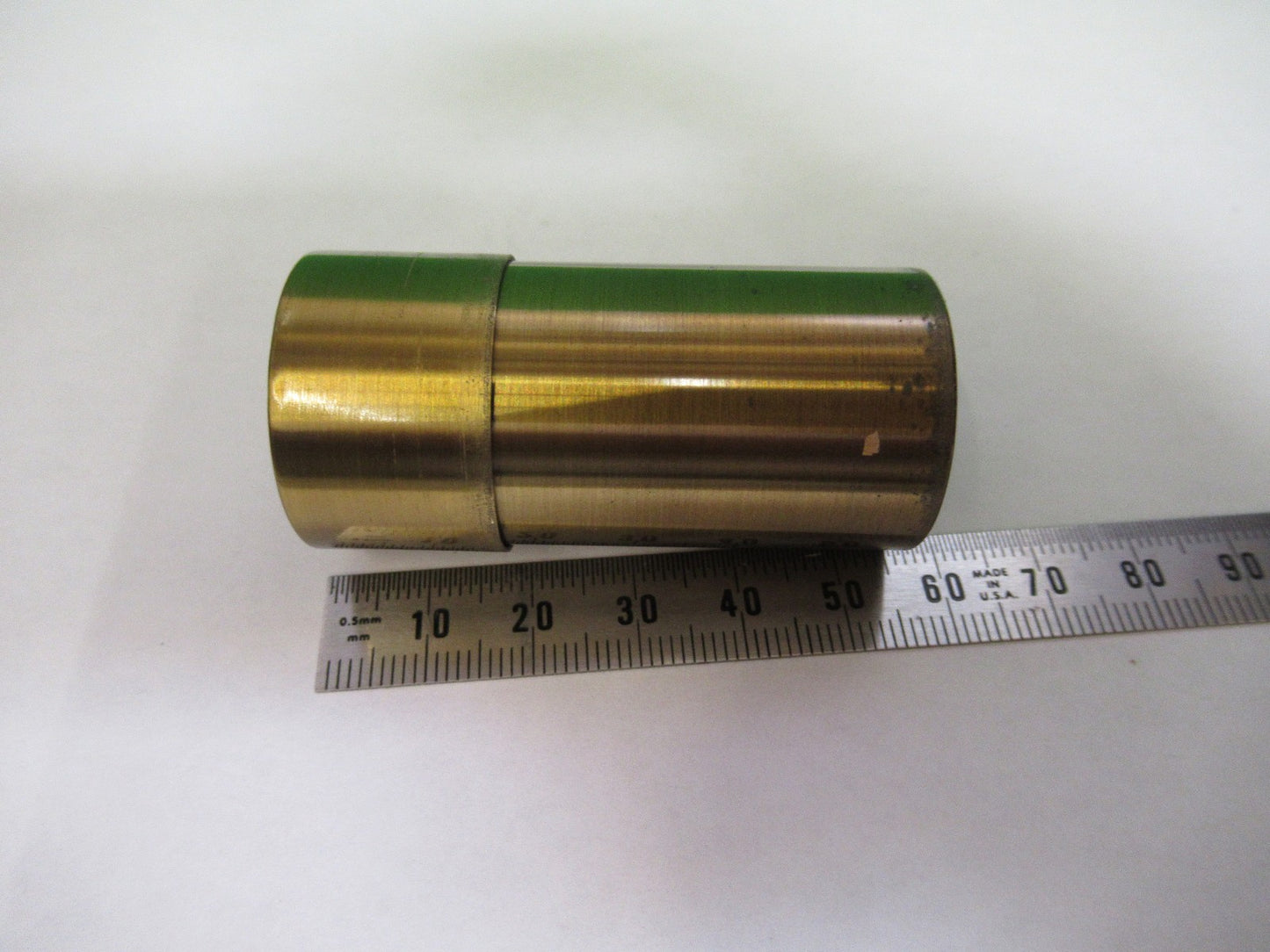 ANTIQUE BAUSCH LOMB BRASS CAN OBJECTIVE MICROSCOPE PART AS PICTURED  V1-A-05