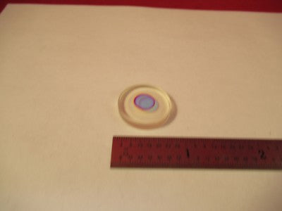 OPTICAL FLAT COATED CENTER LENS ZERODUR RING LASER GYRO PART PRO OPTICS &84-B-39