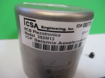 PCB PIEZOTRONICS SEISMIC ACCELEROMETER 393M13 VIBRATION SENSOR AS PIC 18-FT-21