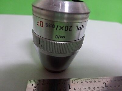 MIKROSKOPTEIL OBJEKTIV LEITZ GERMANY NPL 20X DF OPTICS AS IS BIN#72-40