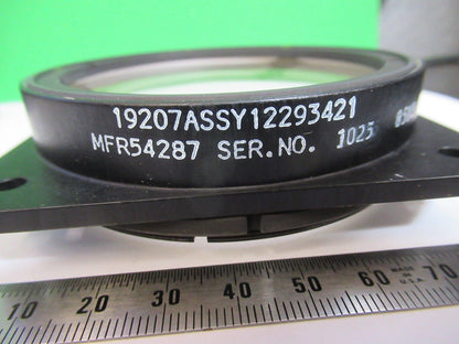 HUGE OPTICAL MIL SPEC LENS CONVEX 85mm 6" FL  MOUNTED OPTICS AS PICTURED W9-A-22
