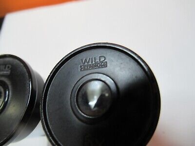 PAIR WILD HEERBRUGG EYEPIECE 6X OCULAR OPTICS MICROSCOPE AS PICTURED &16-B-25