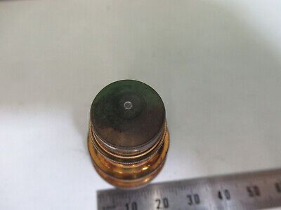 ANTIQUE BAUSCH LOMB BRASS OBJECTIVE LENS MICROSCOPE PART AS PICTURED Q9-A-47