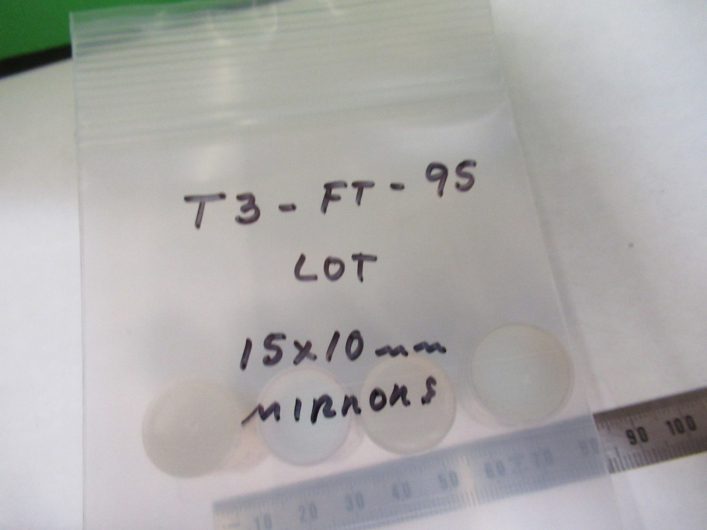 LOT OPTICAL SPECTRA PHYSICS COATED LENS PHOTONICS OPTICS 15x10mm as pic T3-FT-95