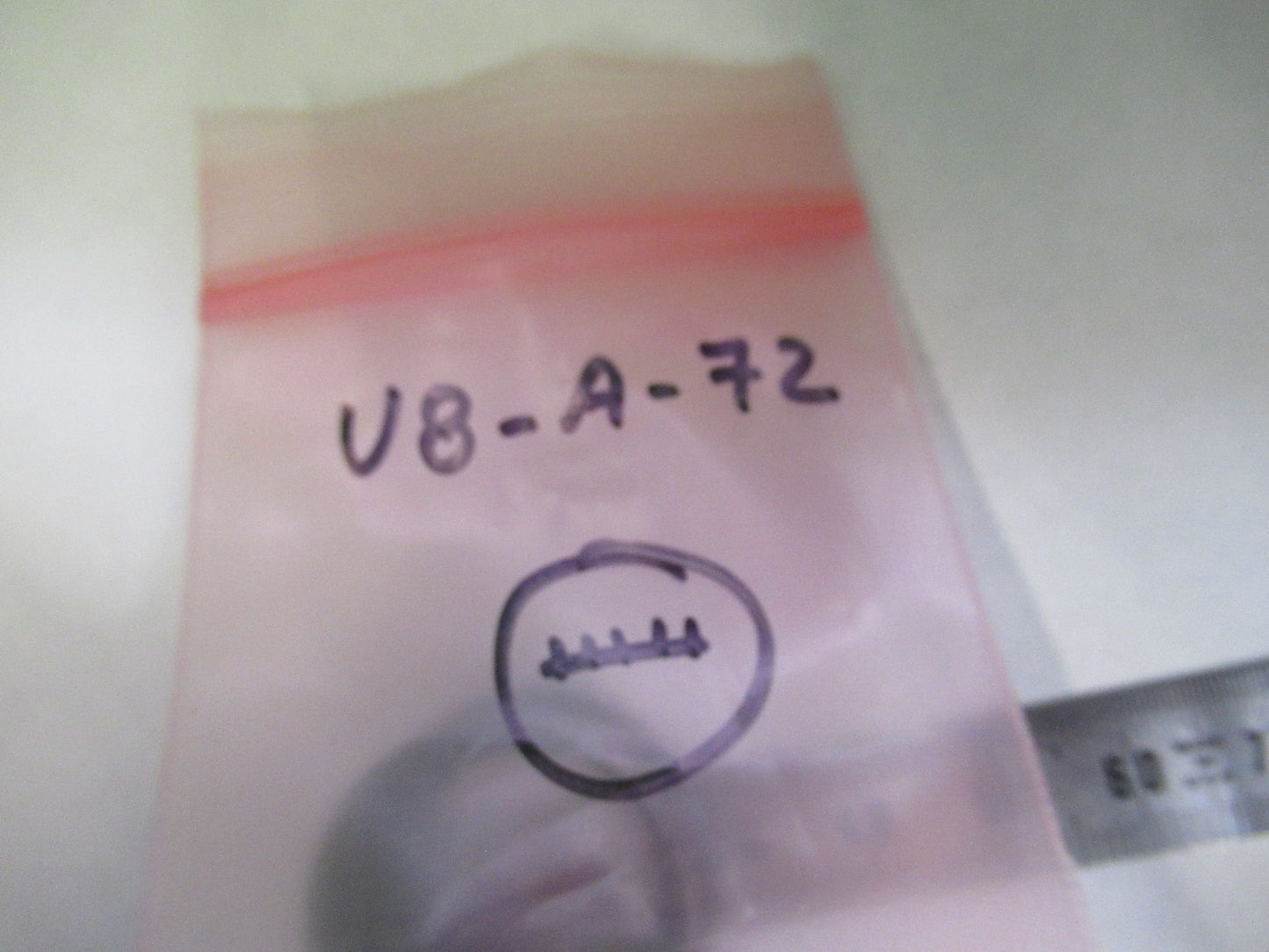 OPTICAL GLASS RETICLE MICROMETER PATTERN MICROSCOPE PART AS PICTURED U8-A-72