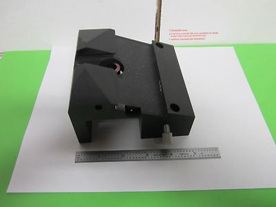 MICROSCOPE PART POLYVAR REICHERT LEICA EPI BLOCK FRONT HEAD AS IS DWR#8D
