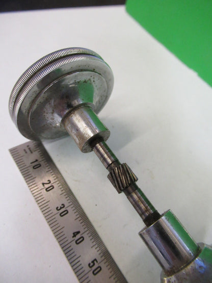 ANTIQUE BAUSCH LOMB BRASS KNOBS ASSEMBLY MICROSCOPE PART AS PICTURED  V1-A-30