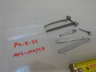 MICROSCOPE PART LOT MISMATCH CLIPS for STAGE TABLE AS IS BIN#P4-B-37