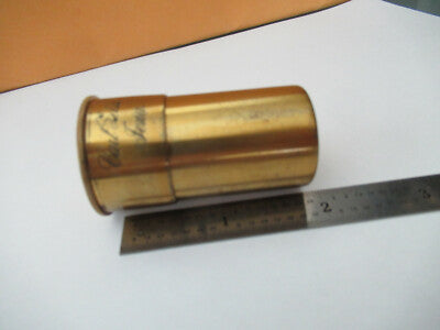 CARL ZEISS JENA 8mm EMPTY BRASS OBJECTIVE CAN MICROSCOPE AS PICTURED &F5-A-108