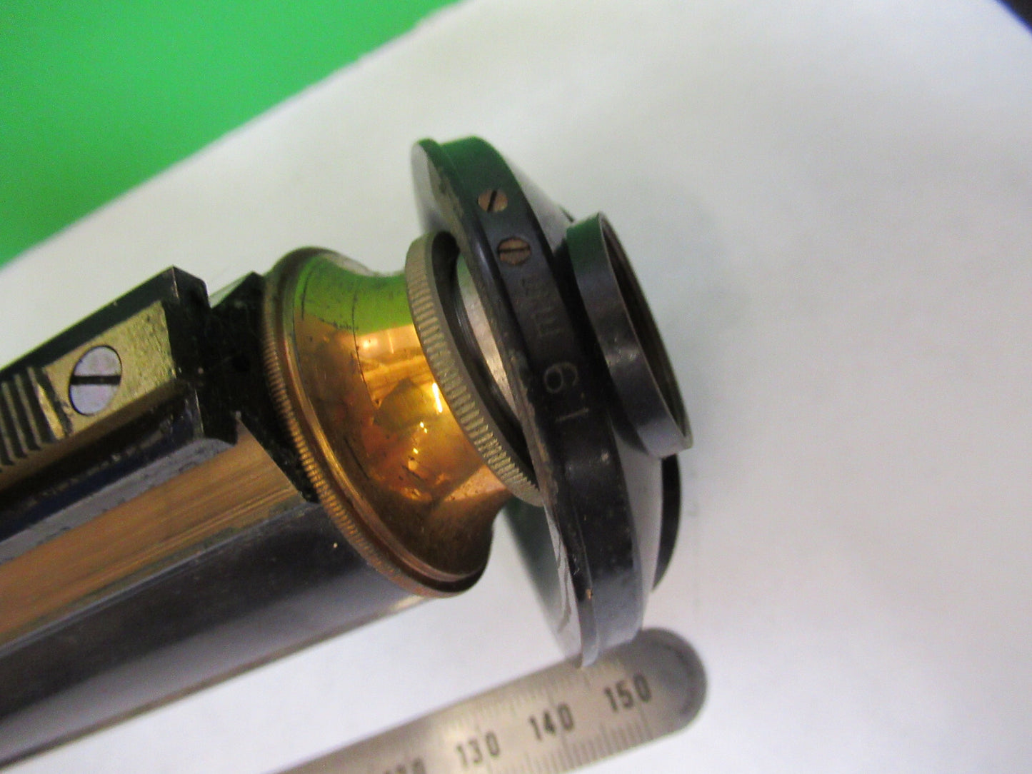 ANTIQUE BAUSCH LOMB TUBUS + NOSEPIECE MICROSCOPE PART AS PICTURED S7-A-18