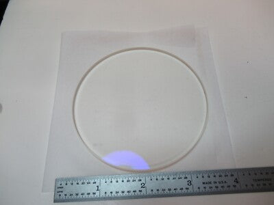 OPTICAL MIL SPEC BK7 FLAT PLATE LENS LASER OPTICS AS PICTURED &FT-5-35