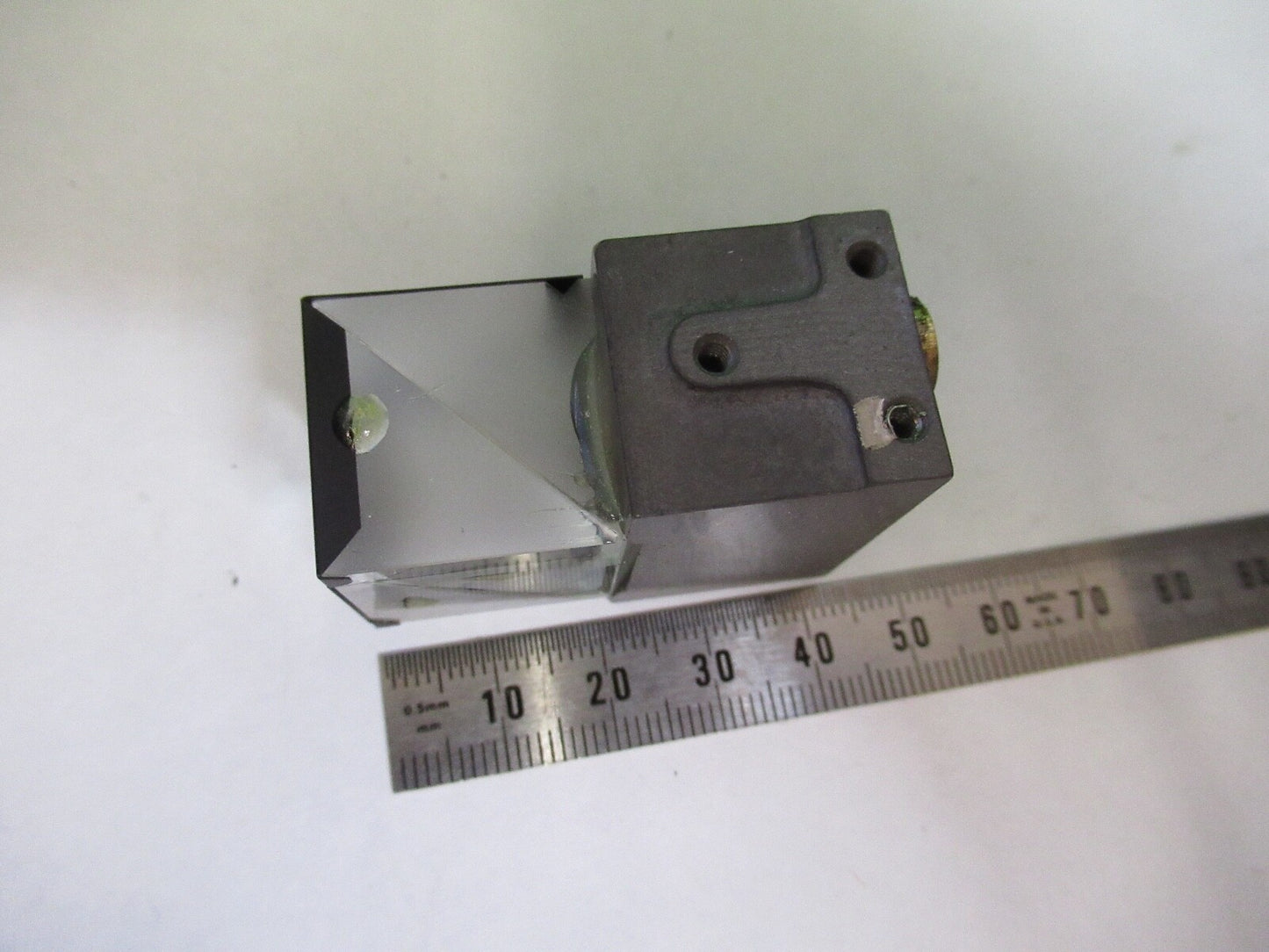 ANTIQUE BAUSCH LOMB HEAD GLASS PRISM OPTICS MICROSCOPE PART AS PICTURED 18-FT-15