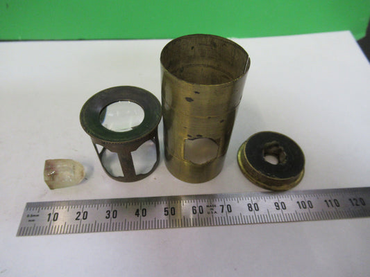 Antique Brass Portable Assembly Seed Microscope Part