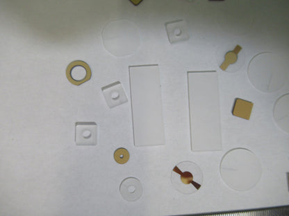 Lot Blanks Piezoelectric Quartz Crystal X-y-cut Gold Coated Piezo Sensor