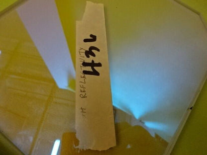 HUGE OPTICAL TRUNCATED COATED DICHROIC MIRROR GLASS OPTICS AS IS &50-A-02