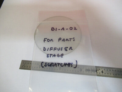 FOR PARTS GLASS PLATE STAGE STEREO MICROSCOPE PART OPTICS AS PICTURED #B1-A-02