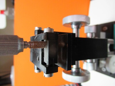 HACKER INSTRUMENTS MICROSCOPE XYZ STAGE HEAVY UNIT AS PICTURED &TC-4-B