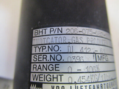 BELL 206 INDICATOR GAS PRODUCER AIRCRAFT PART 206-075-682-107 AS PICTURED C1-A-9