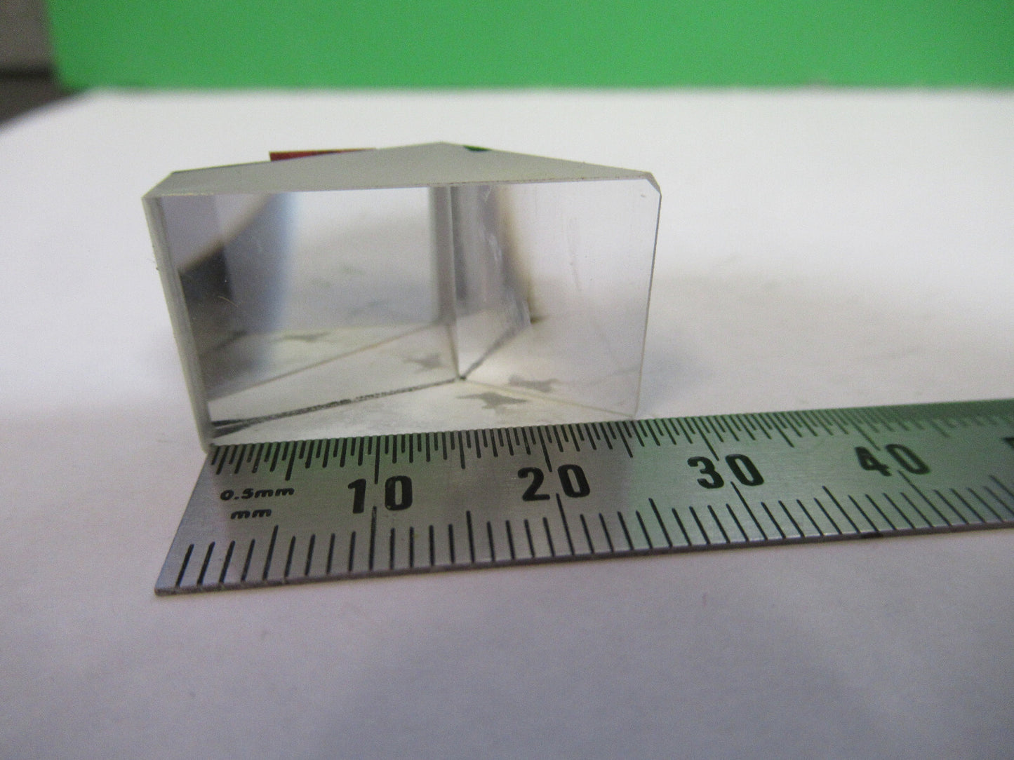 BAUSCH LOMB GLASS PRISM OPTICS MICROSCOPE PART AS PICTURED &G2-A-90