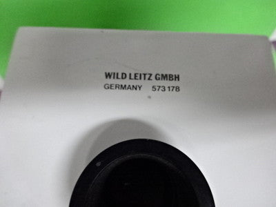 MICROSCOPE PART WILD LEITZ 573178 VERTICAL ILLUMINATOR OPTICS  AS IS B#60-A-02
