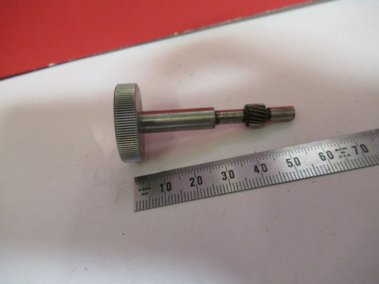 BAUSCH LOMB SUBSTAGE KNOB + GEAR MICROSCOPE PART AS PICTURED  T1-A-47