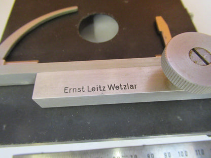 LEITZ WETZLAR GERMANY XY STAGE TABLE MICROSCOPE PART AS PICTURED S4-B-33