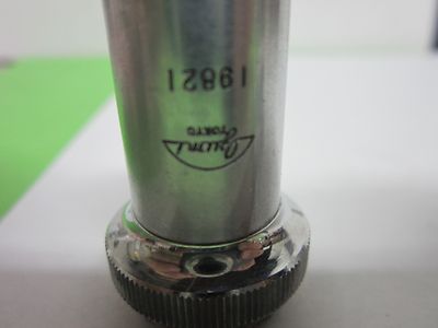 OPTICAL MICROSCOPE PART OBJECTIVE OZUMI M110  JAPAN OPTICS BIN#A1-D-2