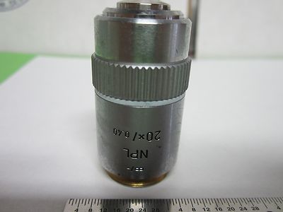 OPTISCHES MIKROSKOP [schmutzig] LEITZ-OBJEKTIV NPL 20X INFINITY OPTICS BIN#46-L-18