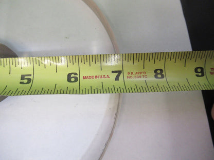 HUGE GLASS FLAT WINDOW THICK WITH HOLE FOR LASER OPTICS AS PICTURED 18-FT-05