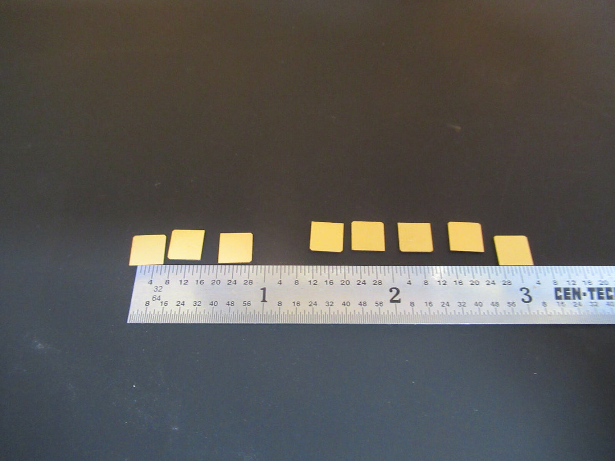 Lot Quartz Y-cut Piezoelectric Blanks Gold Plated Ultrasonic Sensor