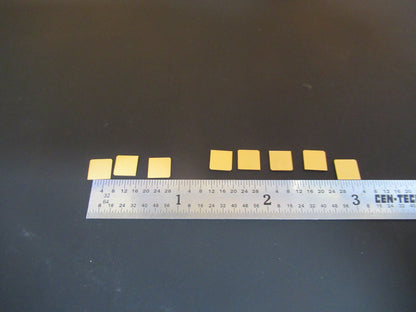 Lot Quartz Y-cut Piezoelectric Blanks Gold Plated Ultrasonic Sensor