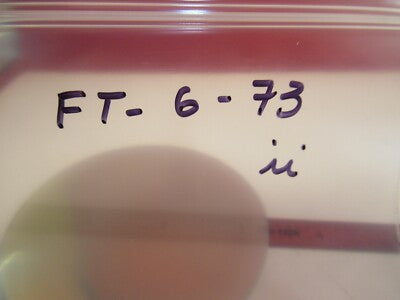 OPTICAL GLASS PLATE ROUND TRANSLUCENT OPALESCENCE OPTICS AS PICTURED &FT-6-73