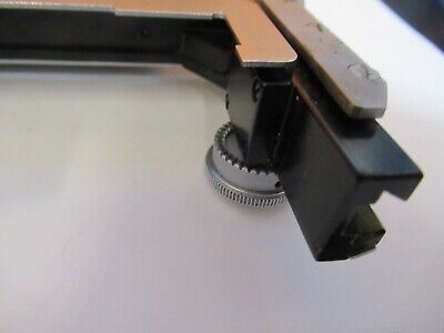 VICKERS UK ENGLAND STAGE MICROMETER CLIPS MICROSCOPE PART AS PICTURED &Q6-A-86