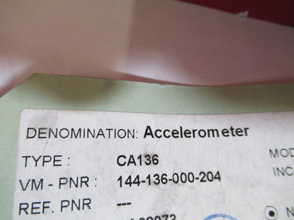 MEGGITT VIBRO-METER CA136 144-136-000-204 TURBINE ACCELEROMETER AS PIC T1-A-60