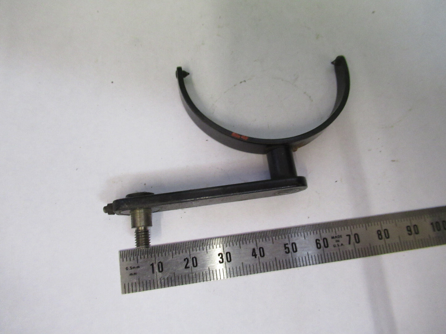 ANTIQUE BAUSCH LOMB MIRROR HOLDER ASSEMBLY MICROSCOPE PART AS PICTURED F3-B-66