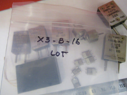 LOT VINTAGE WWII  QUARTZ CRYSTAL FT-243  KC FREQUENCY RADIO AMATEUR X3-B-16