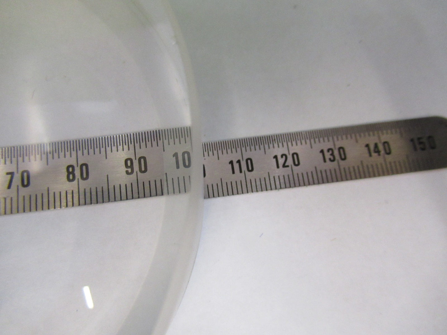 HUGE OPTICAL PLANO CONCAVE THICK GLASS MIL SPEC OPTICS AS PICTURED V3-A-13