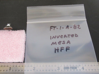 COLLECTABLE INVERTED MESA HFF QUARTZ CRYSTAL UNKNOWN FREQUENCY AS PIC #FT-1-A-82
