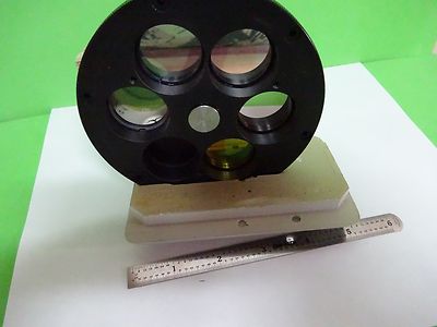 MICROSCOPE POLYVAR REICHERT LEICA FILTER WHEEL ASSEMBLY OPTICS AS IS BIN#W2-08