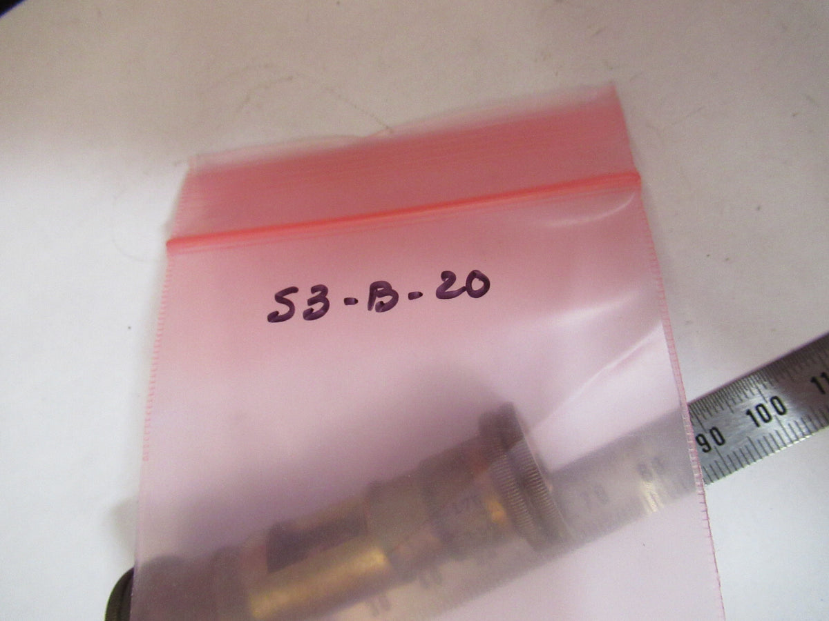 ANTIQUE BRASS SPENCER STAGE MICROMETER KNOBS MICROSCOPE PART AS PICTURED S3-B-20
