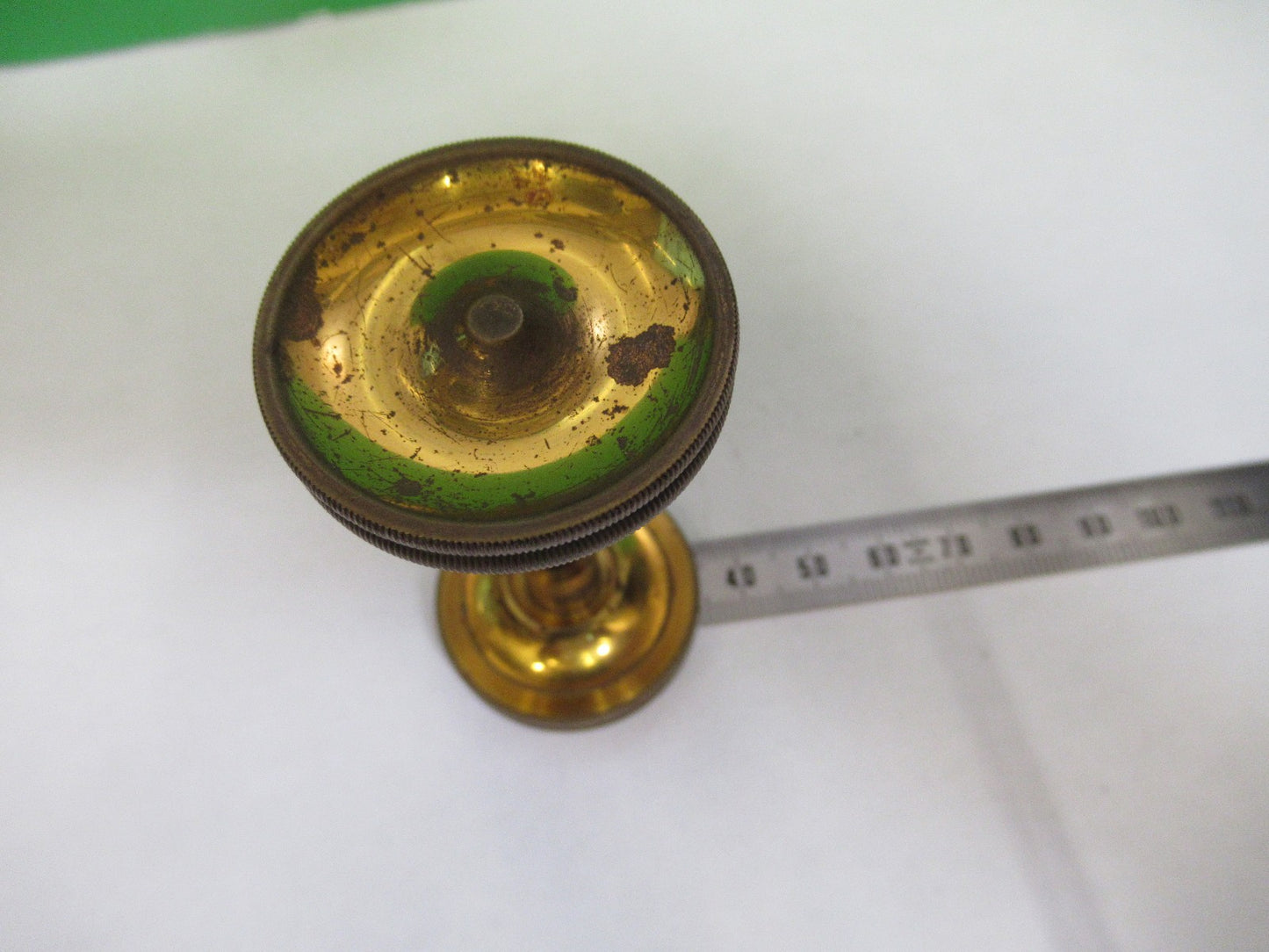ANTIQUE BAUSCH LOMB BRASS KNOBS ASSEMBLY MICROSCOPE PART AS PICTURED  V1-A-13