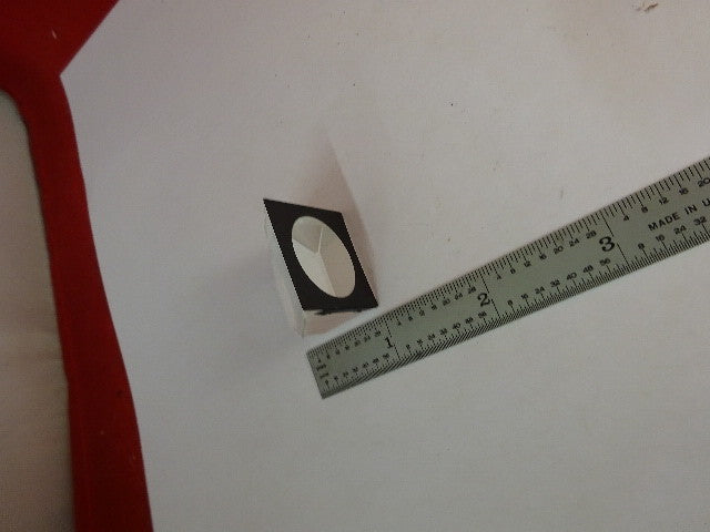GLASS PRISM OLYMPUS JAPAN HEAD OPTICS MICROSCOPE PART AS IS &2-A-05