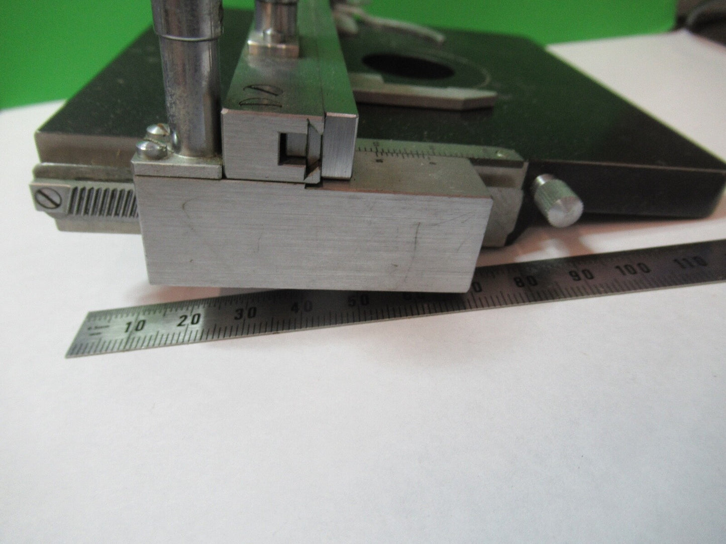 REICHERT AUSTRIA STAGE XY TABLE WORKS OK  MICROSCOPE PART AS PICTURED G5-A-27