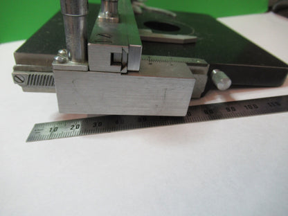 REICHERT AUSTRIA STAGE XY TABLE WORKS OK  MICROSCOPE PART AS PICTURED G5-A-27